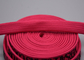 لوگوی سیلیکونی براق دایره ای چاپ شده با طناب بافته پلی استر 11 میلی متری پوشاک سفارشی