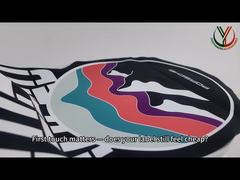 چاپ لوگوهای سیلیکونی سفارشی روی برچسب های پارچه ای بافته شده برای پوشاک