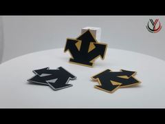 تول چاپ شده 1 میلی‌متری برچسب‌های لباس قابل شستشو لوگوی سیلیکونی سفارشی