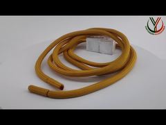 بند کشی پلی استر گرد 5 میلی متری لباس با انتهای فلزی و پارچه ای