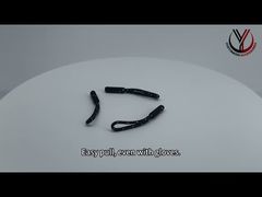 نگاهی دقیق تر: لوگوی سه بعدی زیپ کش پلاستیکی TPU زیپ کش لاستیکی OEKO