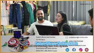 برچسب‌های آرم سیلیکونی سفارشی برای لباس