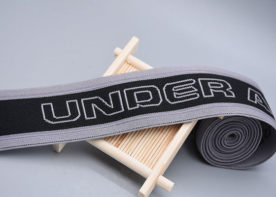 بند الاستیک ژاکارد دو طرفه با نوار سیلیکونی شفاف غیر لغزنده چاپ شده