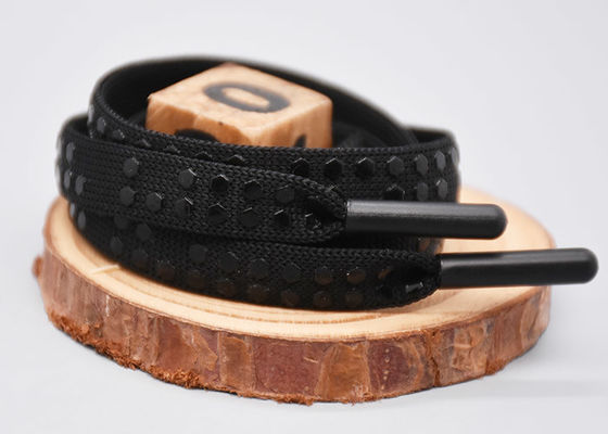 نقطه های سیلیکونی چاپ شده بند ناف پلی استر سفارشی تخت برای پوشاک