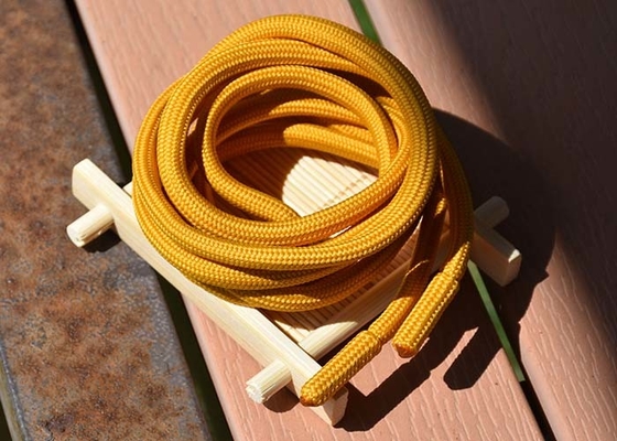 پوشاک 5 میلی متری گرد بند کشی پلی استر فلزی و انتهای پارچه