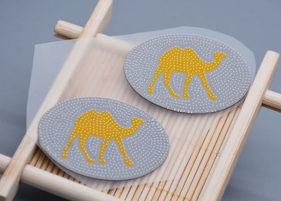 برچسب‌های انتقال حرارت سیلیکونی اثر مسواک سفارشی برای لباس