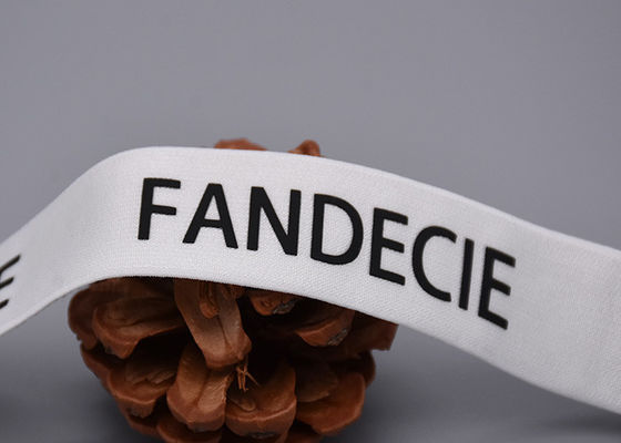 بند الاستیک سفارشی لباس چاپ شده با لوگوی مشکی مات